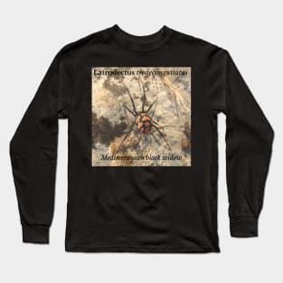 Latrodectus tredecimguttatus -  Mediterranean black widow Long Sleeve T-Shirt